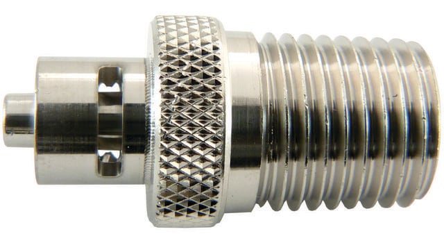 Luer-to-Threaded NPT connector male Luer lock to 1/4-18 thread, 316  stainless steel