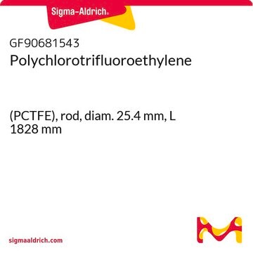 Polychlorotrifluoroethylene (PCTFE), rod, diam. 25.4&#160;mm, L 1828&#160;mm
