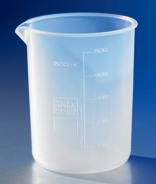 Corning&#174; reusable low form beaker perfluoroalkoxy copolymer, size 500&#160;mL