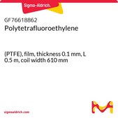 聚四氟乙烯 (PTFE), film, thickness 0.1 mm, L 0.5 m, coil width 610 mm