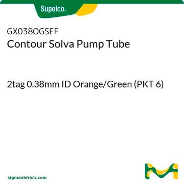 Contour Solva Pump Tube 2tag 0.38mm ID Orange/Green (PKT 6)