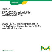 EPA 625 Semivolatile Calibration Mix 1000 μg/mL each component in methylene chloride: benzene (3:1), analytical standard