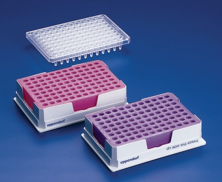 Eppendorf&#174; PCR 低温指示冰盒，用作 96 孔板和 PCR 管的无冰冷藏 PCR cooler for 0.2 mL and 0.5 mL reaction tubes/PCR tubes, tube strips and 96 well PCR plates, pink, 1/cs