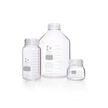 DURAN&#174; wide mouth laboratory bottle without cap, round glass bottle, bottle capacity (3,500&#160;mL), non-sterile