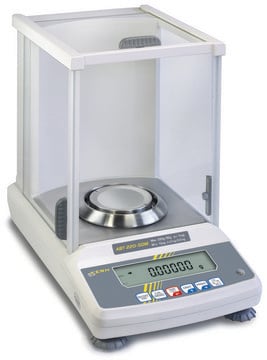 Kern ABT analytical balances model 220-5DM, weighing capacity 82-220&#160;g, AC/DC input 220 - 240 V AC, universal plug set