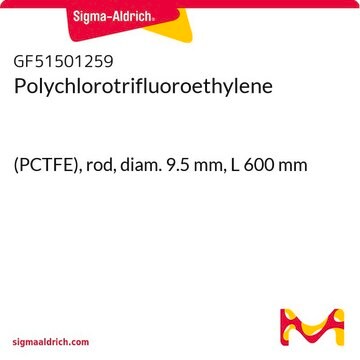 Polychlorotrifluoroethylene (PCTFE), rod, diam. 9.5&#160;mm, L 600&#160;mm
