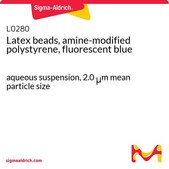 乳胶珠，胺修饰聚苯乙烯，荧光蓝 aqueous suspension, 2.0 μm mean particle size