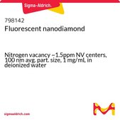 纳米金刚石荧光剂 Nitrogen vacancy ~1.5ppm NV centers, 100 nm avg. part. size, 1 mg/mL in deionized water