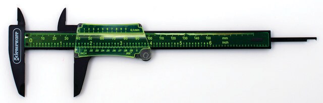 Metric Mini Ruler, Stainless Steel, Thickness × W × L 1 mm × 1 cm × 100 mm