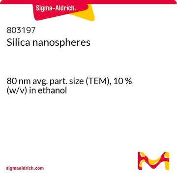 二氧化硅纳米球 80&#160;nm avg. part. size (TEM), 10&#160;% (w/v) in ethanol