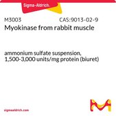 Myokinase from rabbit muscle ammonium sulfate suspension, 1,500-3,000 units/mg protein (biuret)