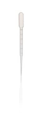 WHEATON&#174; Pasteur Pipette graduation, 3&#160;mL, capacity 7&#160;mL, case of 3000&#160;ea (500/PAK)