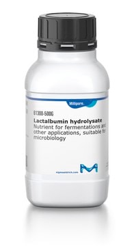 Lactalbumin hydrolysate Nutrient for fermentations and other applications, suitable for microbiology