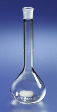 Pyrex&#174; volumetric flasks with PE stopper capacity 100&#160;mL