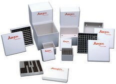 PolarSafe ™ 硬纸板冷冻盒 with 196 place divider for PCR tubes