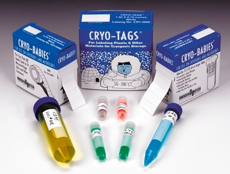 Cryo-Babies&#174; Labels red, L × W 1.28&#160;in. × 0.50&#160;in., pkg of 1000&#160;roll Labels