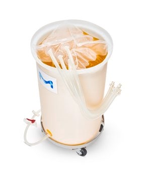Mobius®标准桶式袋子套装，100 L，PureFlex™膜，silver 100L Standard PureFlex™ Drum Assembly