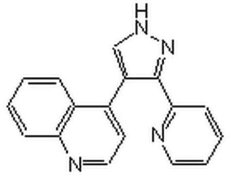 TGF-&#946; RI激酶抑制剂 The TGF-&#946; RI Kinase Inhibitor, also referenced under CAS 396129-53-6, controls the biological activity of TGF-&#946; RI Kinase. This small molecule/inhibitor is primarily used for Phosphorylation &amp; Dephosphorylation applications.