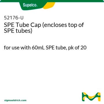 SPE Tube Cap (encloses top of SPE tubes) for use with 60mL SPE tube, pk of 20