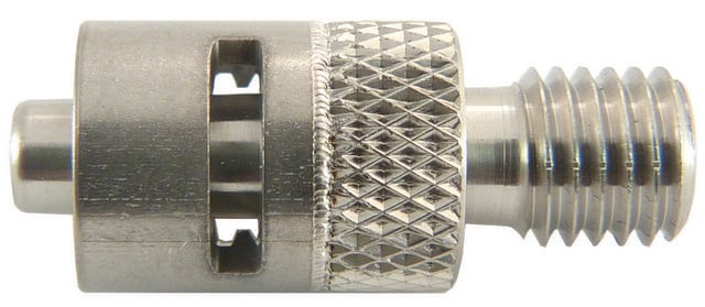 1-way threaded end adapter (UTS) MLL to 1/4-28 standard thread (316SS)