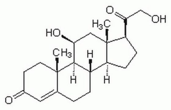 Corticosterone Corticosteroid hormone synthesized in response to stress.
