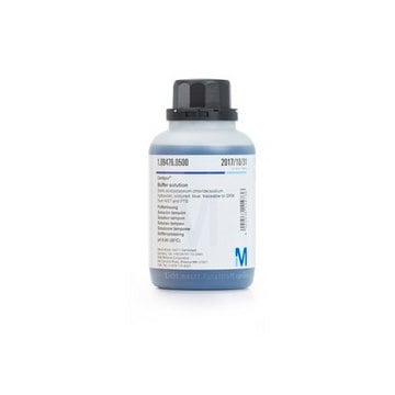 Buffer solution (boric acid/potassium chloride/sodium hydroxide), coloured: blue traceable to SRM from NIST and PTB pH 9.00 (20&#176;C) Certipur&#174;