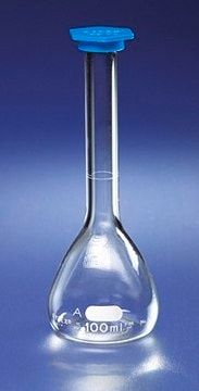 Pyrex&#174; class A volumetric flask without snap cap capacity 1&#160;mL