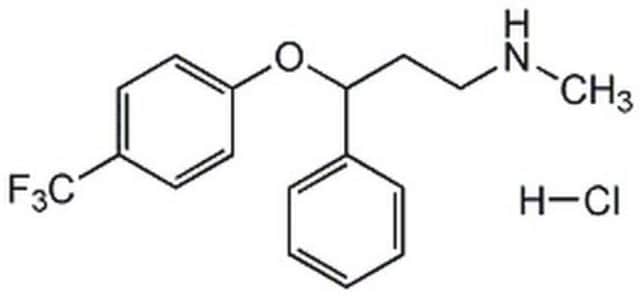 Fluoxetine, Hydrochloride A cell-permeable phenylpropylamine derived anti-depressant that acts as a selective serotonin re-uptake inhibitor (SSRI).
