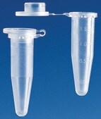 BRAND&#174; disposable microcentrifuge tube with safety lid, capacity 1.5&#160;mL