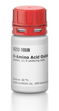 D-氨基酸氧化酶 来源于猪肾脏 powder, &#8805;1.5&#160;units/mg solid