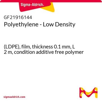 Polyethylene - Low Density (LDPE), film, thickness 0.1&#160;mm, L 2&#160;m, condition additive free polymer