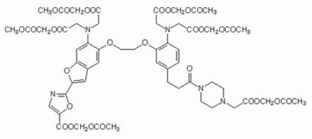 Fura-2 LR/AM Acetoxymethyl (AM) derivative of FURA-PE3 with spectral properties similar to the parent compound.