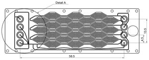 Droplet generation and storage chip Fluidic 488, COC