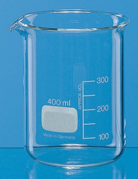 BRAND&#174; glass beaker with spout, low form volume 250&#160;mL, with graduation