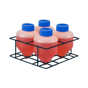 MTC&#8482; Bio centrifuge tube rack to hold, 4 x 500 mL conical bottom centrifuge tubes, pack of 1&#160;ea