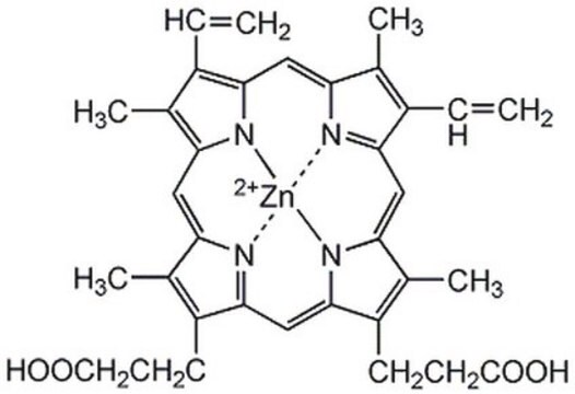 Zinc (II) Protoporphyrin IX A potent and selective inhibitor of heme oxygenase, the enzyme which generates carbon monoxide (CO) and biliverdin.