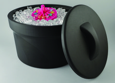 Magic Touch 2™ ice bucket with lid capacity 2.5 L, black, pack of 1 ea