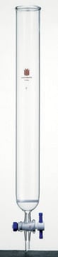 Synthware&#8482; chromatography column with PTFE stopcock and coarse frit L 610&#160;mm