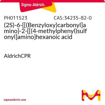 (2S)-6-{[(Benzyloxy)carbonyl]amino}-2-{[(4-methylphenyl)sulfonyl]amino}hexanoic acid AldrichCPR