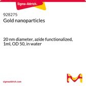 金纳米颗粒 20&#160;nm diameter, azide functionalized, 1ml, OD 50, in water
