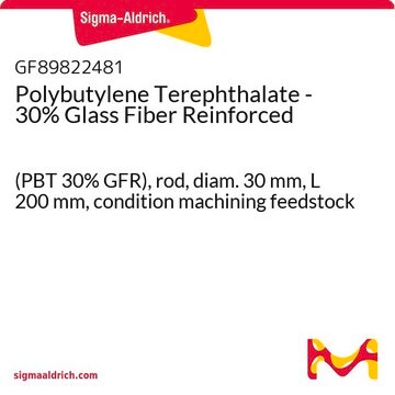 Polybutylene Terephthalate - 30% Glass Fiber Reinforced (PBT 30% GFR), rod, diam. 30&#160;mm, L 200&#160;mm, condition machining feedstock