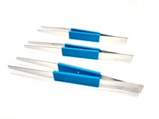 Filter forceps, blunt end, stainless steel