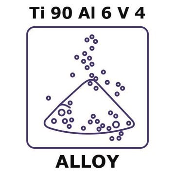 Titanium-aluminum-vanadium alloy, Ti90Al6V4 powder, 450micron max. particle size, spherical powder, 200g