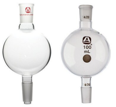 Single-bulb ball-tube capacity 500&#160;mL, joint: ST/NS 24/40, w/drip-tip