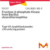 Fructose-6-phosphate Kinase from Bacillus stearothermophilus Type VII, lyophilized powder, ≥50 units/mg protein