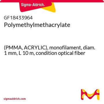 Polymethylmethacrylate (PMMA, ACRYLIC), monofilament, diam. 1&#160;mm, L 10&#160;m, condition optical fiber