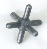 Cochranes atom centers for Orbit molecular models metal, octahedral, silver