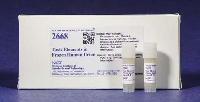 Toxic elements in frozen human urine NIST&#174; SRM&#174; 2668