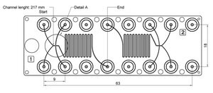 Diffusion mixer chip Fluidic 186, PC
