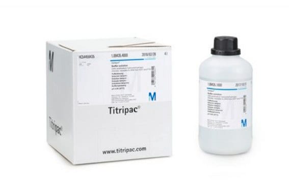 Buffer solution (citric acid/sodium hydroxide/hydrogen chloride), traceable to SRM from NIST and PTB pH 4.00 (20&#176;C) Certipur&#174;
